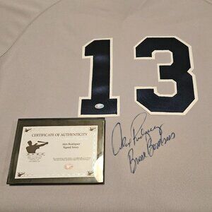 New York Yankees Alex Rodriquez Autographed #13 Gray Jersey - COA Included